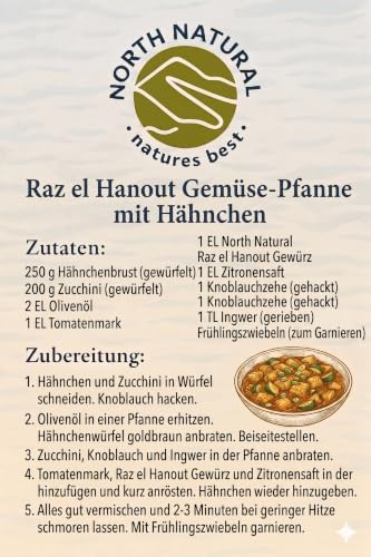 Foto von Ras el Hanout | North Natural | 100g | Marokkanische Küche | handabgefüllt in Deutschland, ohne Zusätze