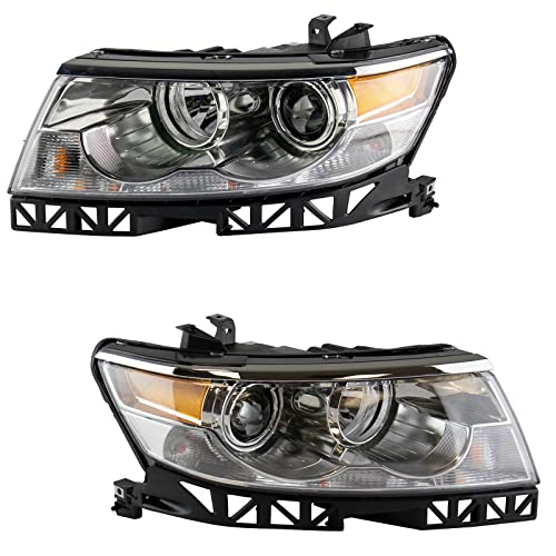 Image of TRQ Headlight Assembly Set FO2502234 FO2503234 Compatible with 2007-2009 Lincoln MKZ 2006 Zephyr