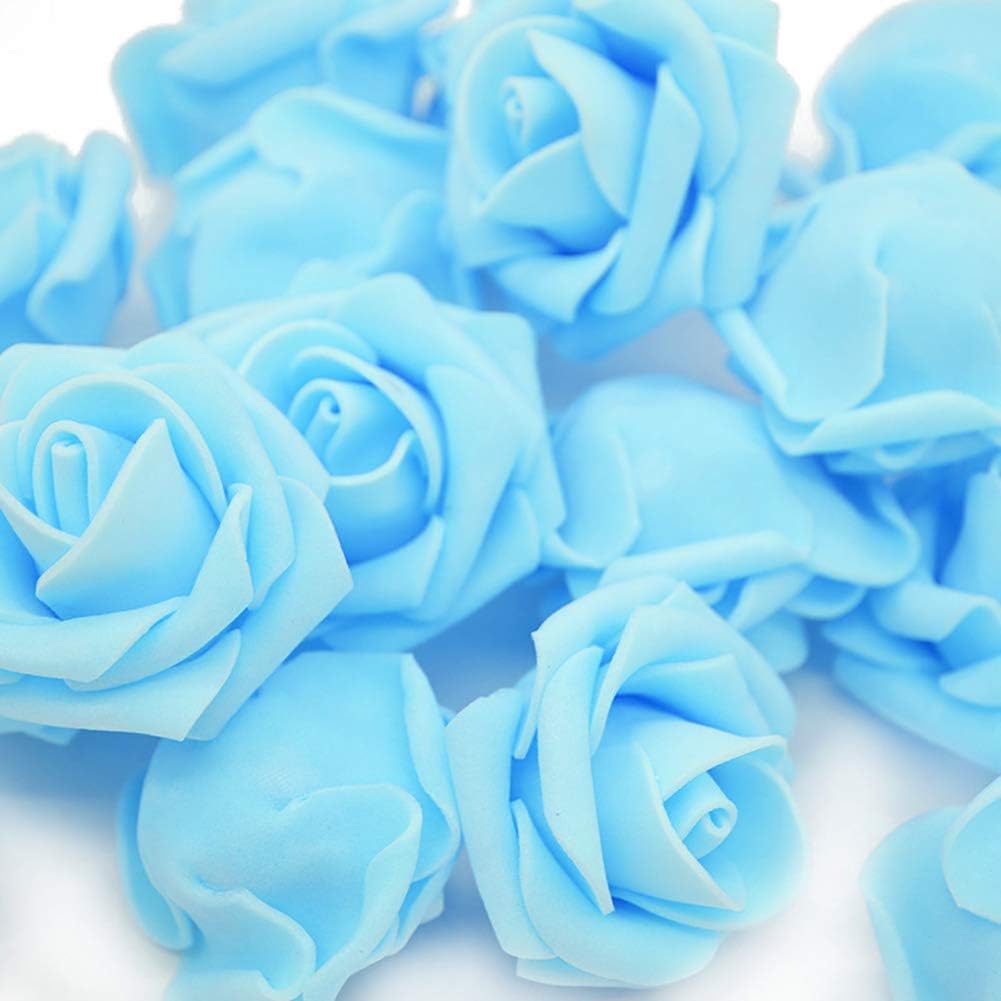 Warmiehomy Artificial Flower Foam Rose, 50 Pcs Real Touch Artificial Roses for DIY Bouquets Wedding Party, Garden, Office