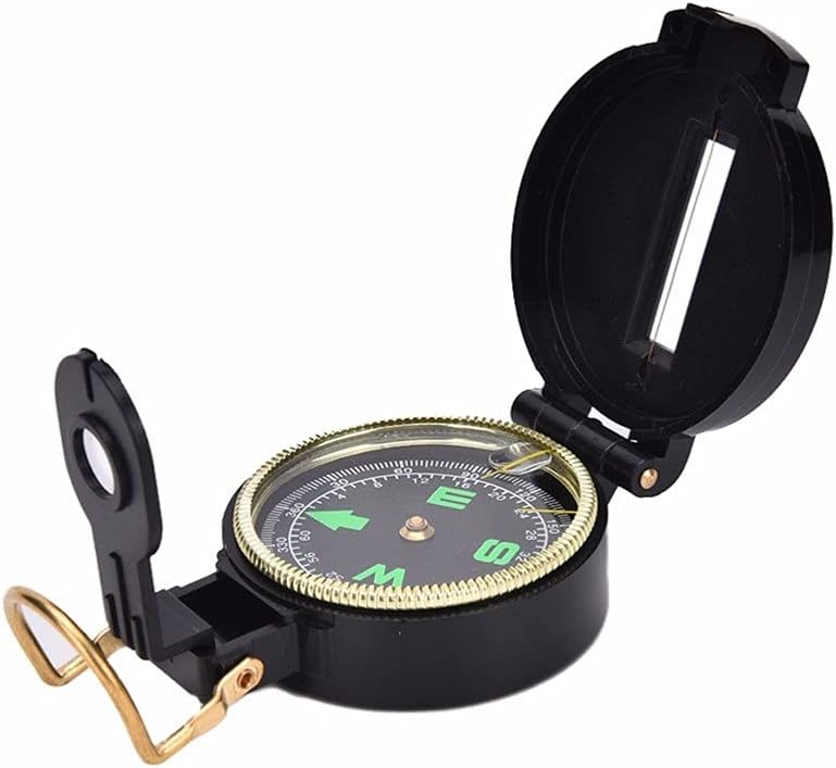 1pc Mulitifunction Folding Lens Survival Military Compass Camping Hiking Compass Geological Compass Camping Equipment