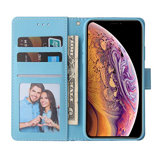 Coque iPhone Xs DLSQB US Bleu : étui de protection souple silicone