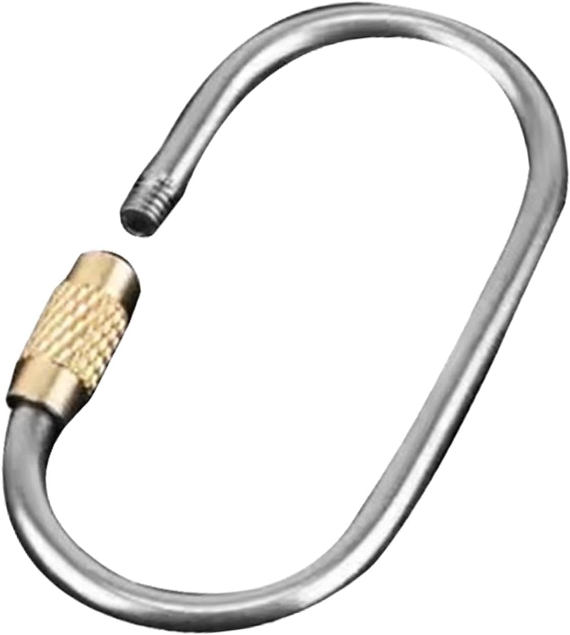 Titanium Carabiner Clips - miini Locking Clips | Titanium Key Clip | D- Locking Snap Keychain | Lightweight Keychain Clip, Carabiner Clips Keyring, High Strength Keychains for Car Keys