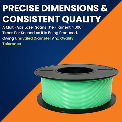 Image of 3D-Fuel Tough Pro PLA+ Filament for 3D Printing, Made, Fluorescent Green