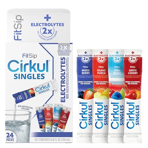 Image of Cirkul FitSip 24-Pack Liquid Electrolyte Sticks. 0 Sugar, 0 Cal, No Powder