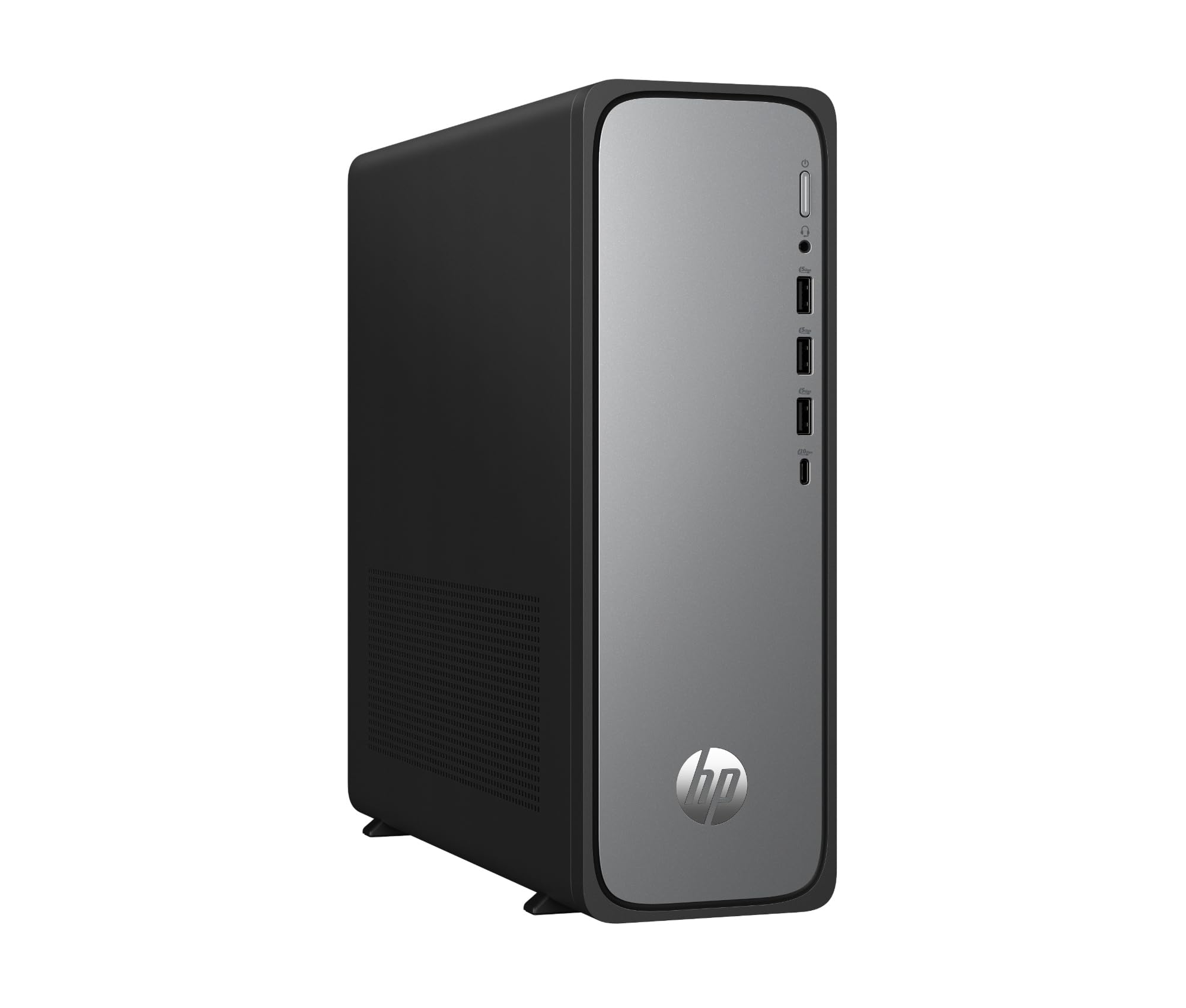 HP Ordenador de Sobremesa OmniDesk Slim (Intel Core i5-14400, 16GB DDR5 RAM, 512GB SSD, Gráficos Intel, FreeDOS) - Gris