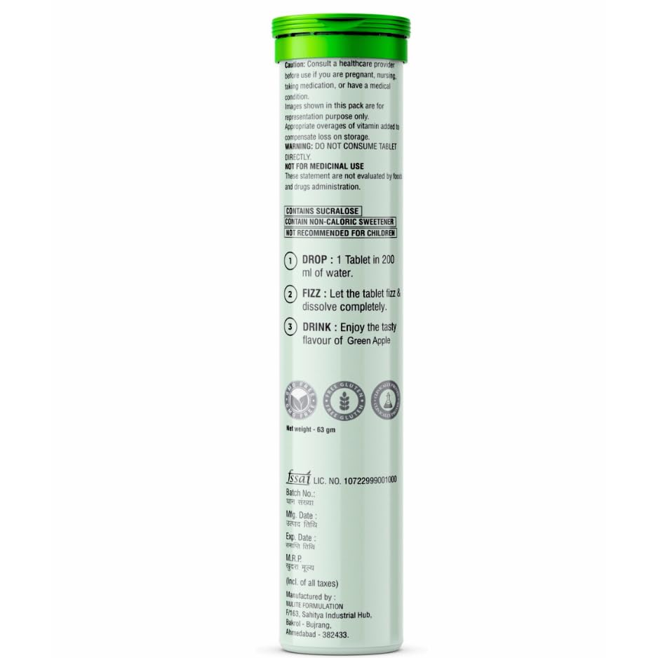 Image of ACV Moringa with Garcinia Cambogia | For Supports Weight Loss, Control Cravings, Convert Fat Into Energy, Boost Energy & Immunaity - 15 Effervescent Tablet