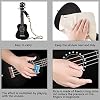 Soprano Ukulele for Beginner with Gig Bag 21 Inch Uke for Starter Hawaiian Soprano Ukalalee Polishing Adults Basswood 21 Inch Uke Bundle with Strap Picks Songbook Cleaning Cloth (Black)