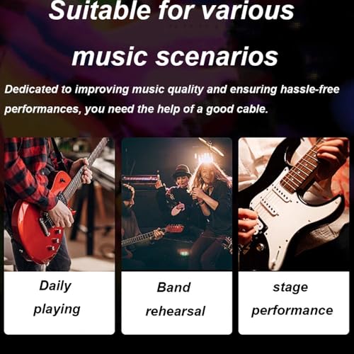 Câble guitare faible bruit blindé 0.3m anti interférence