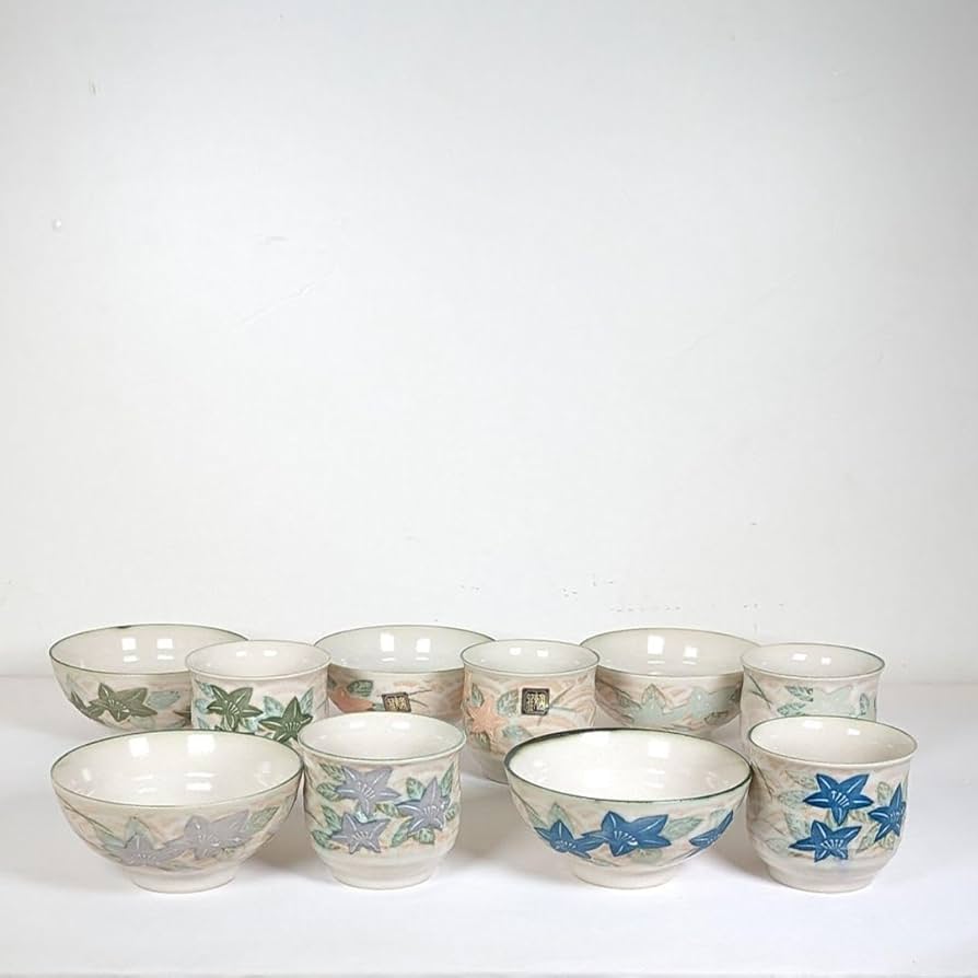 ☆ 廣永窯 山水 湯呑み茶碗 昭和レトロ 有田焼 手描き網目湯飲み茶わん 瑞鳳窯 220cc【通販