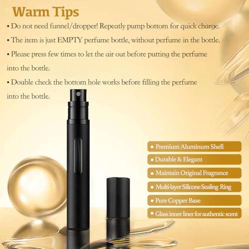Atomizador de perfume recargable mini 2 piezas 10ml miniatura 5