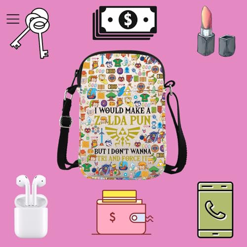 TSOTMO Funny Game Player Gift I Would Make A Pun Crossbody Bag Women Video Game Humor Gift for Girlfriend3