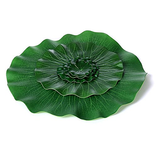 image for Superdream Artificial Realistic Lily Pads Floating Scenery Lotus Pods 