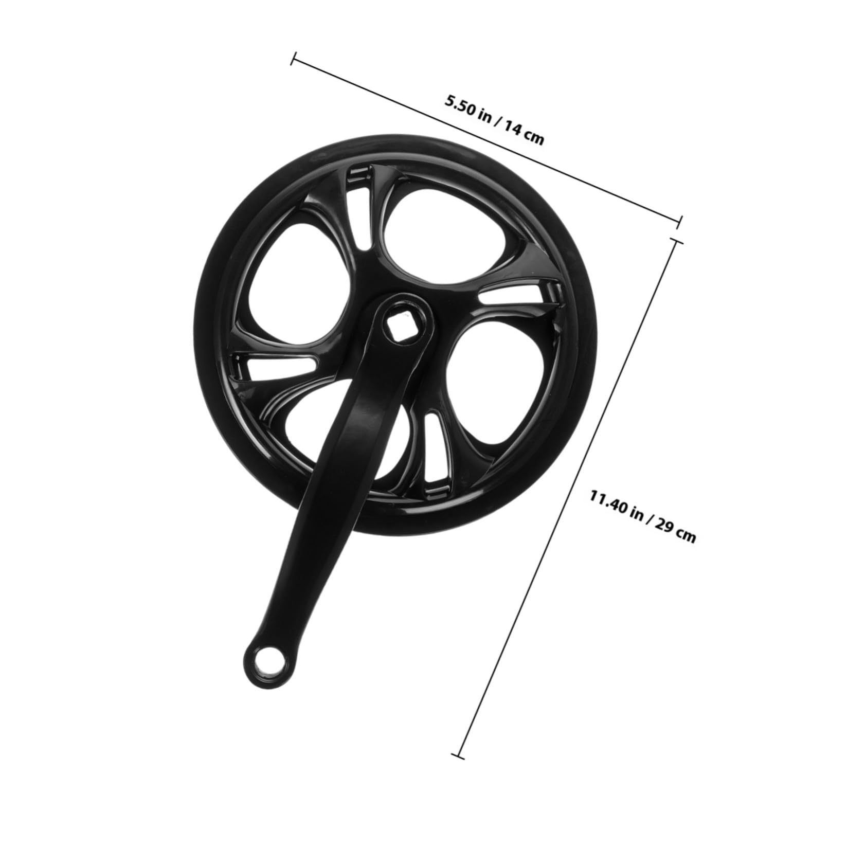 Mikinona Guarnitura velocità Singola Nera in Ferro, Set 1 per Bici | Design Antiscivolo Catena, Struttura Leggera e Richiudibile, per Uscite Outdoor e Gite Tranquille