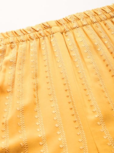 Image of feranoid White Chicken Embroidred Cotton Regular Fit Palazzo