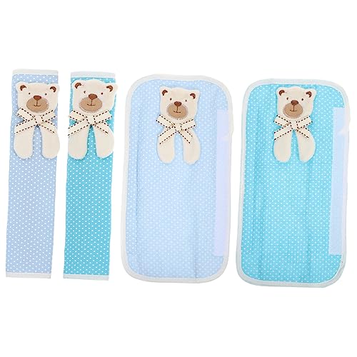 DIYEAH 4 Piezas Fundas para Manijas de Refrigerador Cubiertas Decorativas y Antipolvo para Puertas de Frigorífico Protección de Manijas Azul