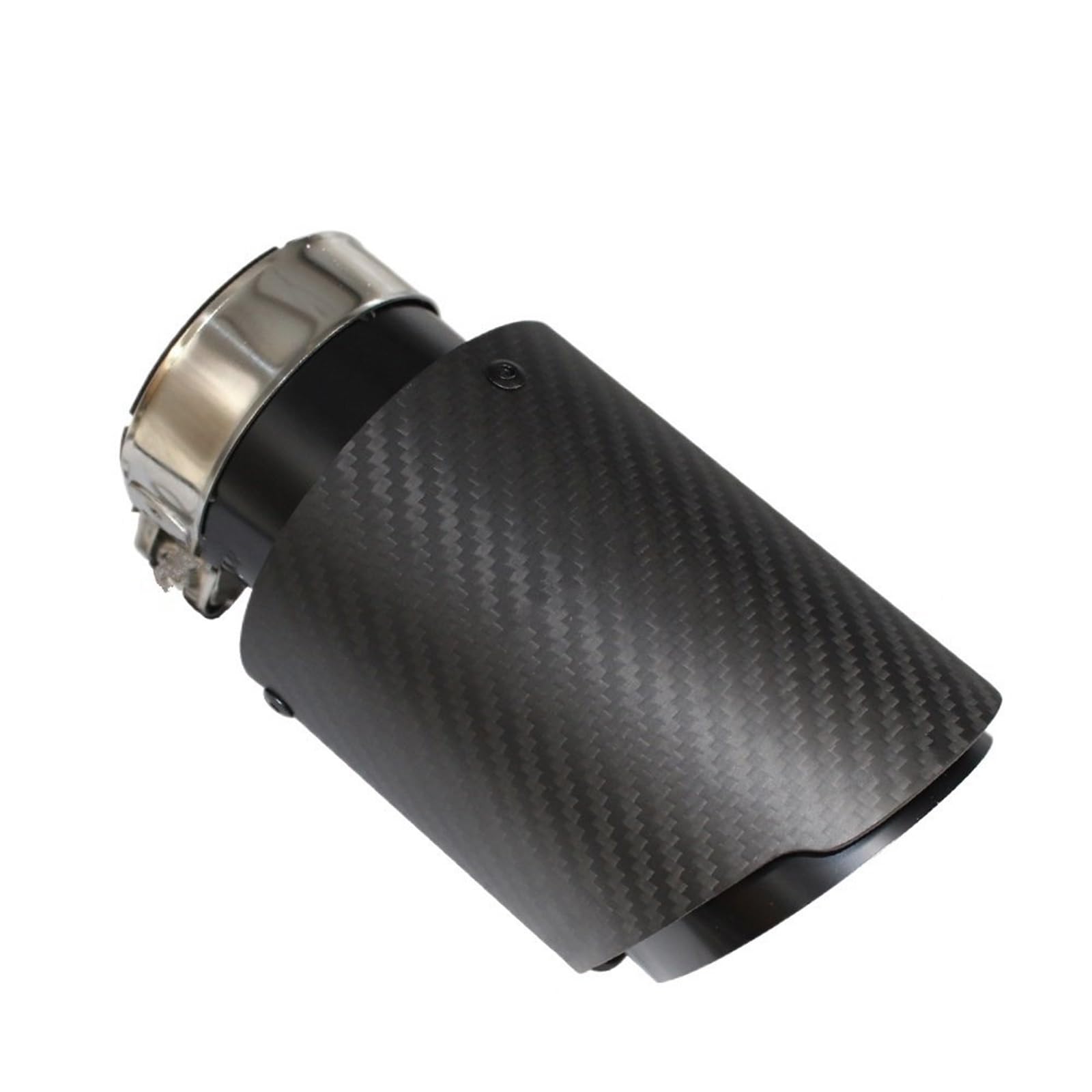 Car Silencer Pasuje do samochodu Akrapovic matowa końcówka tłumika z włókna węglowego układ wydechowy tłumiki rurowe dysza uniwersalna prosta nierdzewna czarna(67mm-101mm)