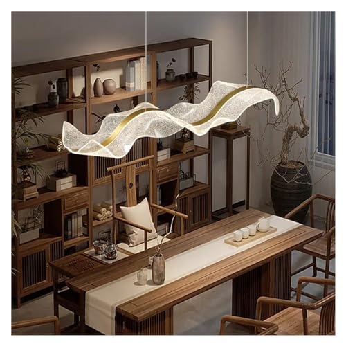 Lustre LED ondulé 120cm anti-éblouissement à intensité variable pour table - 2
