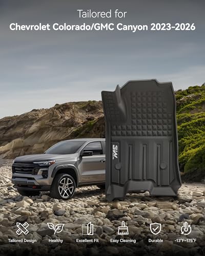 Image of 3W Floor Mats for Chevrolet Chevy Colorado /GMC Canyon Crew Cab 2023-2026