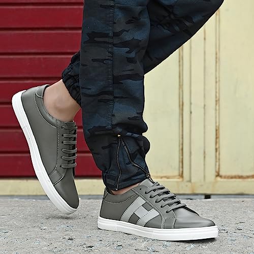 Image of Centrino Outdoor Sneakers for Men | Shoes for Man Stylish | Casual Lightweight Lace-Up Walking Shoes | Cushioned Insole | Breathable Anti-Skid Canvas Sneaker for Men | Comfortable Mens Shoes Travel (6309)