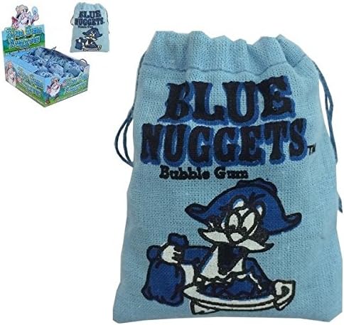 Blue Gum Nuggets Blue Raspberry Bubblegum Full Box of 24