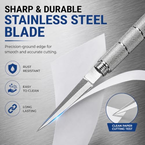 Image of Machado Compact Stainless Steel Kitchen Paring Knife with Detachable Handle | Portable Mini Box Opener for Daily Household & Office Use, Manual Open Design