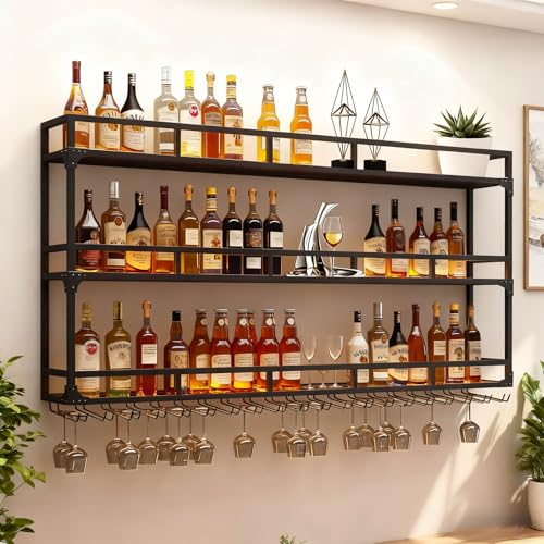 RAJYQODIS Botellero de Pared Industrial