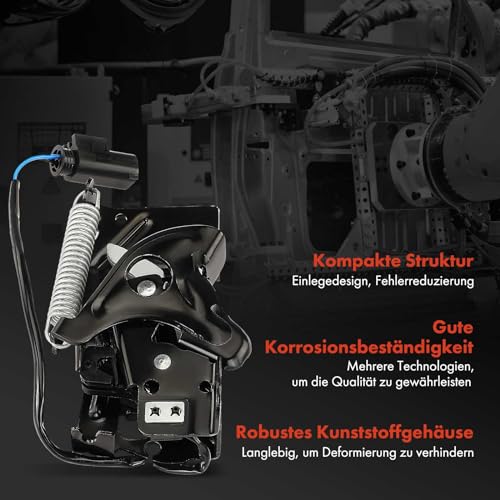 Frankberg Motorhaubenschloss Haubenschloss Links Unten Kompatibel mit 1er F20 114-140 2010-2019 Motorhaubefanghacken 3er F30 F80 316-340 2011-2018 Replace# 51237242548