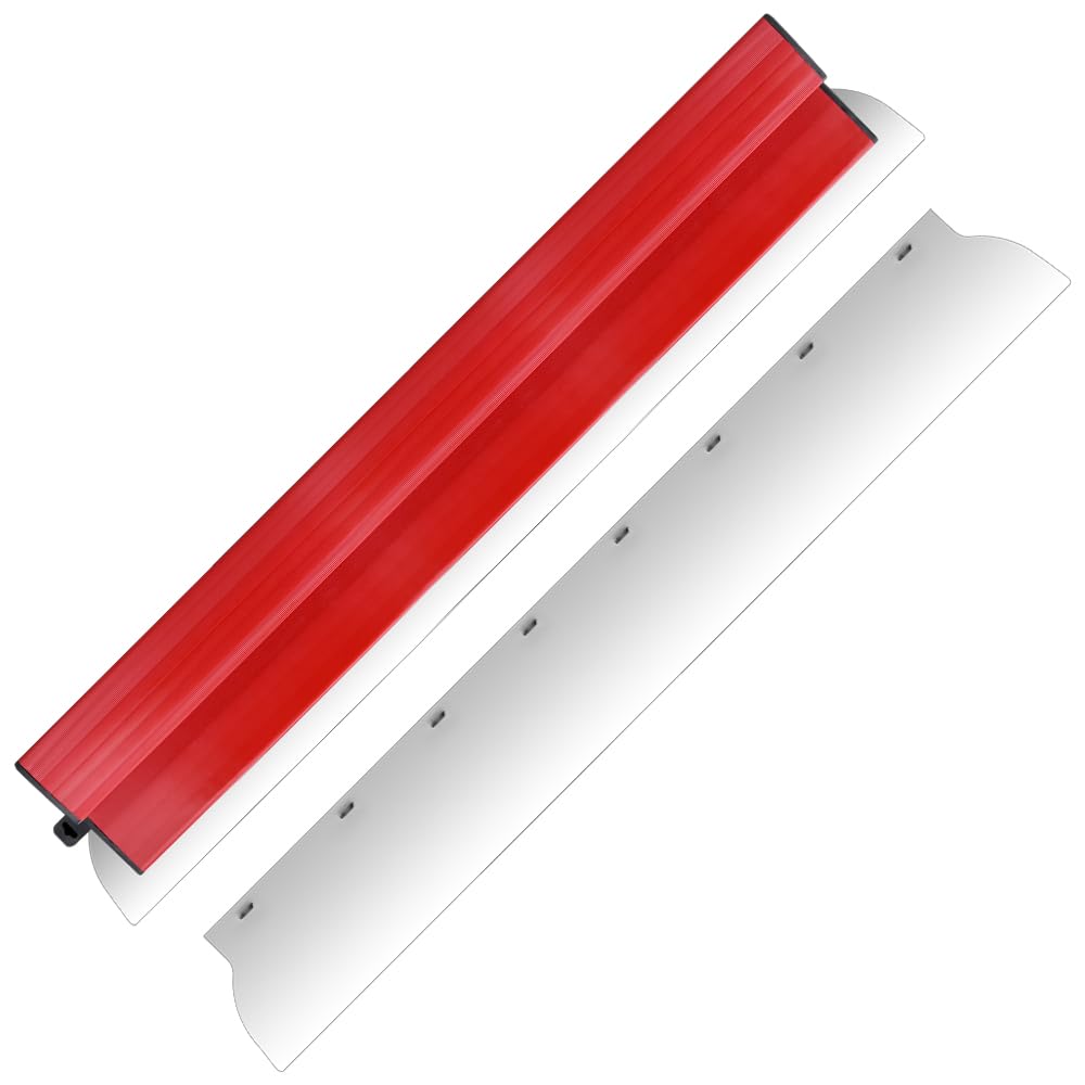 32Inch/80CM Drywall Skimming Blade, Stainless Steel Drywall Smoothing Spatula for Concrete Finishing Hand Tool Smoothing Spatula Wall-Board