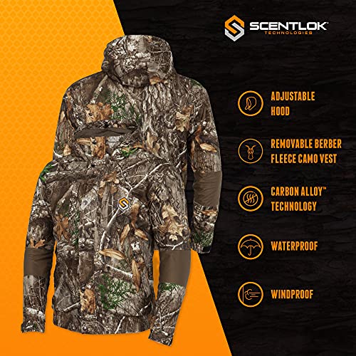 ScentLok Morphic V2 3-in-1 Waterproof and Windproof Camo Hunting Jacket With Removable Vest4
