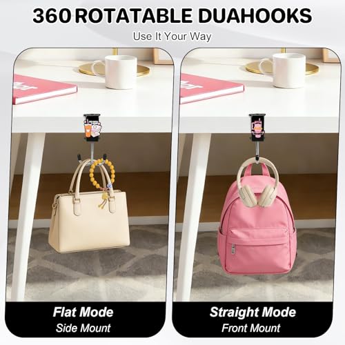 Image of 2Pcs Bag Holder Hook, Bag Holder, Purse Hook Portable for Handbags, Compact Bag Hanger Hook for Restaurant Tables, Secure Bag Hooks for Handbags and Purses, Durable Single Unit Design