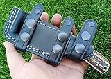 Ottoza Handmade Small Knife Sheath - Leather Knife Sheath RIGHT HAND Bushcraft Knife Sheath -...