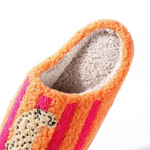 Image of Women's Men's Cute Frog Slippers Fuzzy Memory Foam Kawaii Cartoon Animal Slippers Winter Warm Fluffy Shoes