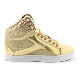 Pop Tart Glitter Women's Sneaker, Gold, 8