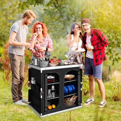 Table extérieure portable EAGLE PEAK double pliante pour pique-nique et camping - 3
