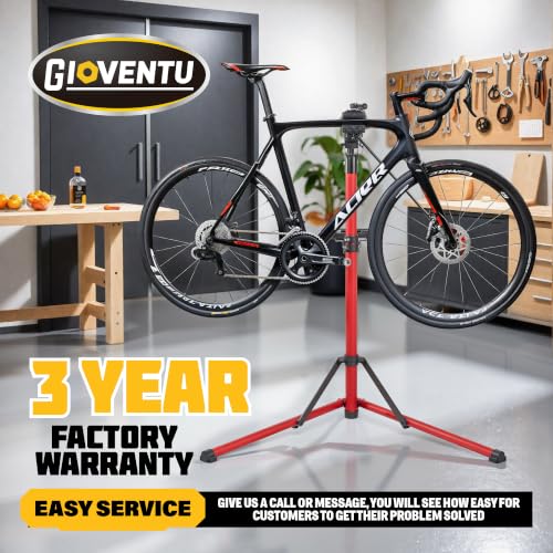 Image of Bike Repair Stand for Maintenance, Heavy Duty Folding 360 Clamp for E-Bike