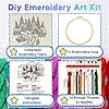 Kalaxy47 Christmas Embroidery Kit for Beginners with Snow Valley, All-in-One DIY Starter Set Includes Stamped Fabric, Hoop & Threads for Adults, Ideal Home Decor & Holiday Gift #1