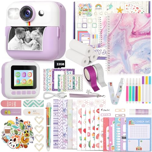 Photomaker Kids 1080P Instant Print Camera Kit