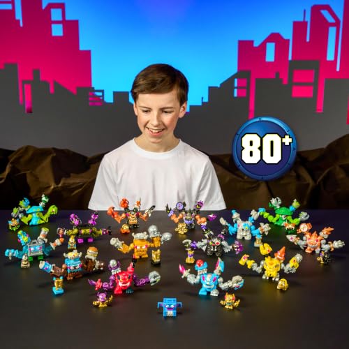 Image of MrBeast Lab Swarms MEGA-TECH Series 14 Pack, Scream Punk | Includes 13 Micro Beasts and 1 MEGA Swarm; snap up to 4 Micro Beasts onto the MEGA frame for action figures