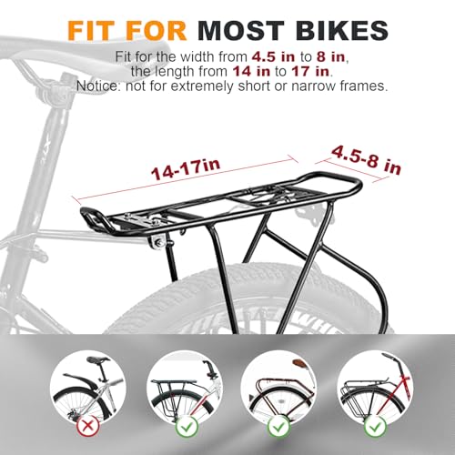 NDakter 10L 3-in-1 Rear Bike Rack Bag