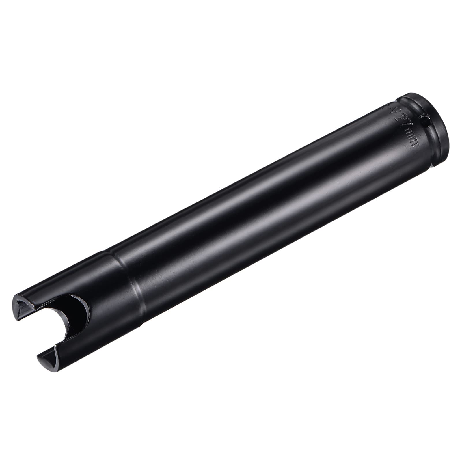 uxcell 1/2" Drive by 27mm Slotted Deep Impact Socket, CR-V Steel 8" Length, 6-Point Metric Sizes