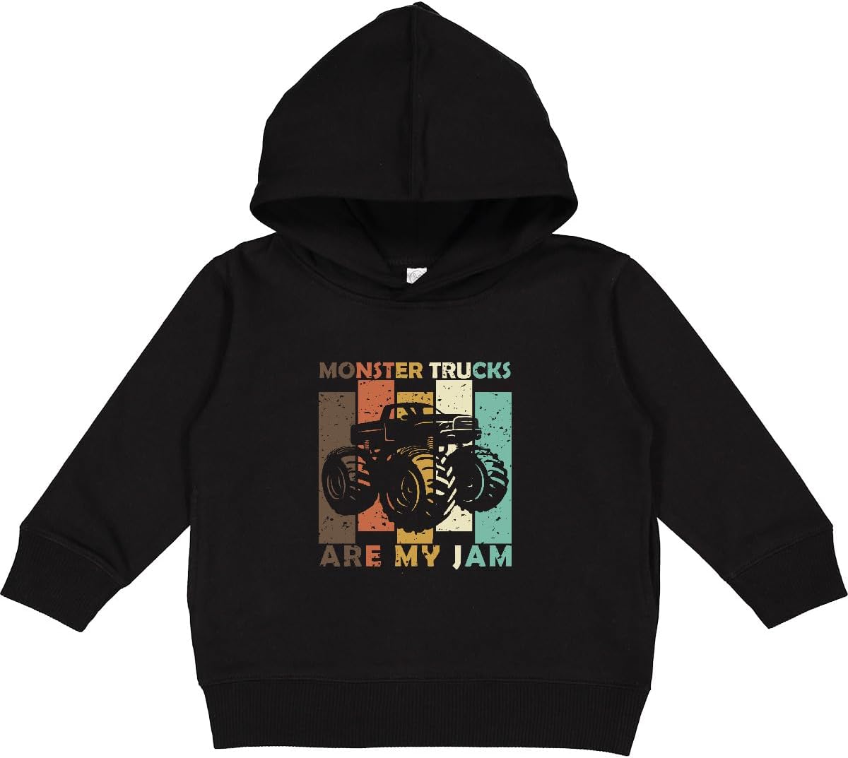 inktastic Monster Trucks Are My Jam Toddler Hoodie