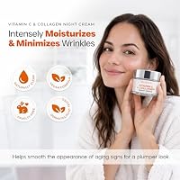 Skin 2.0 Vitamin C & Collagen Face Moisturizer – Hydrating Anti Aging Night Cream For Uneven & Dry Skin, Firms & Smooths Fine Lines – Dermatologist Tested, Korean Skin Care, Clean Beauty – 1.69 Fl Oz — image 2