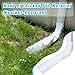 WUBOECE 1 Pack Gutter Downspout Extensions for Draining Away Downspout Extender Downspout Diverter, Fits All Standard Downspouts (White, 11