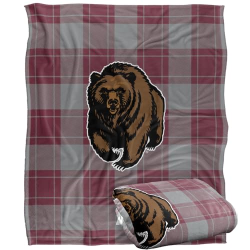 LOGOVISION University of Montana Campus Plaid Spirit Silky Touch Super Soft Throw Blanket 60"x80"