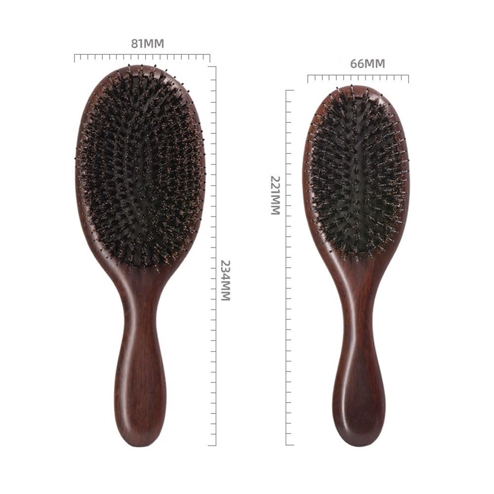 Cepillo de pelo, cepillo de cerdas de jabalí y nailon for cabello húmedo/seco, alisado, masaje, desenredado, cepillos de pelo de cerdas de jabalí for mujeres, hombres, niños, cepillo diario for mejora