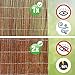UrFence Balkon Sichtschutz Weide 80x300 cm - Gartenzaun Weidenzaun - Balkonverkleidung Wetterfest - Sichtschutzmatte Holz - Sonnenschutz Sichtschutzzaun Garten Terrasse Weidenmatte Rollzaun Holzzaun