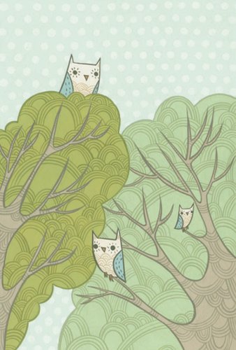 Treetops Journal (Susie Ghahremani Art Notebook, Owl Themed Journal Gift)