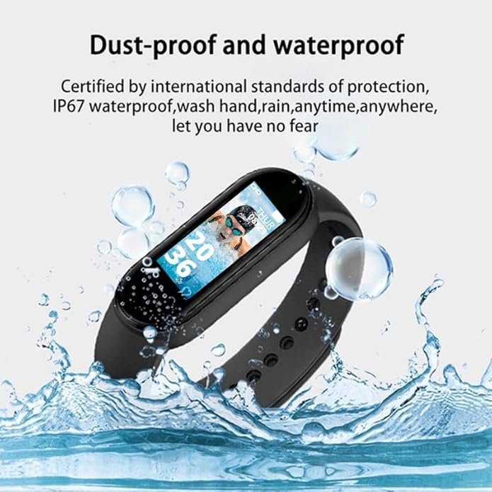 Image of Drumstone Exclusive 𝟓+𝟓 Year 𝐆𝐔𝐀𝐑𝐀𝐍𝐓𝐄 Bold Smart Fitness Tracker - All-in-One Waterproof Band with Heart Rate, Blood Pressure, Sleep Analysis, Step Counting & Calorie Tracking Unisex