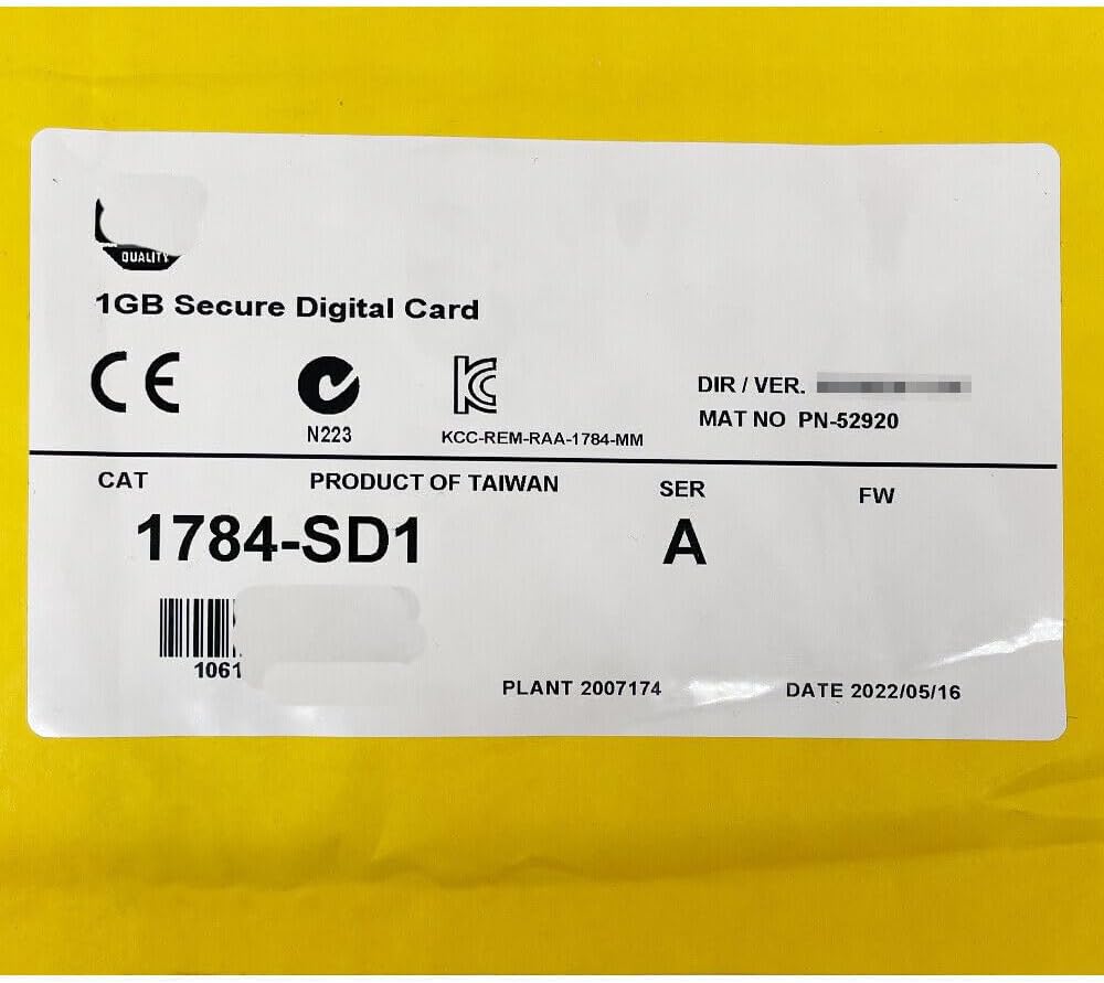 1784-SD1 SER A Memory Card 1 GB