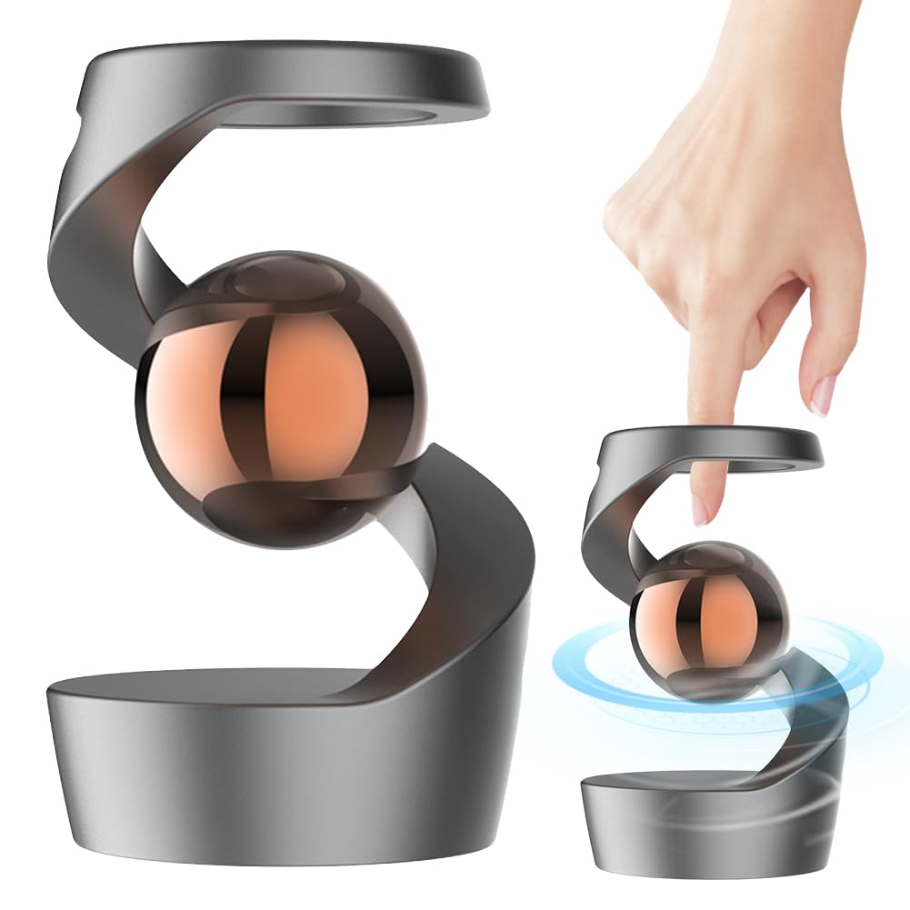 Fiorky Gravity Defying Kinetic Desk Toys, Desktop Suspended Gyroscope Fidget Spinners Optical Illusion Desk Toy for Office Desk Decor for Adults